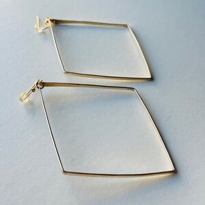 Diamond hoop earrings